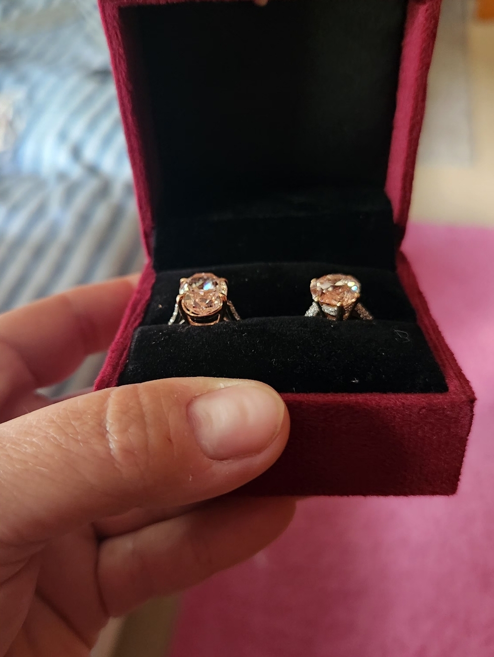 2 Pink IGI Diamond Rings! - Picture 7 of 7